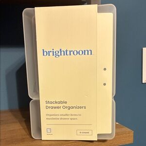 Brightroom White Stackable Drawer Organizers